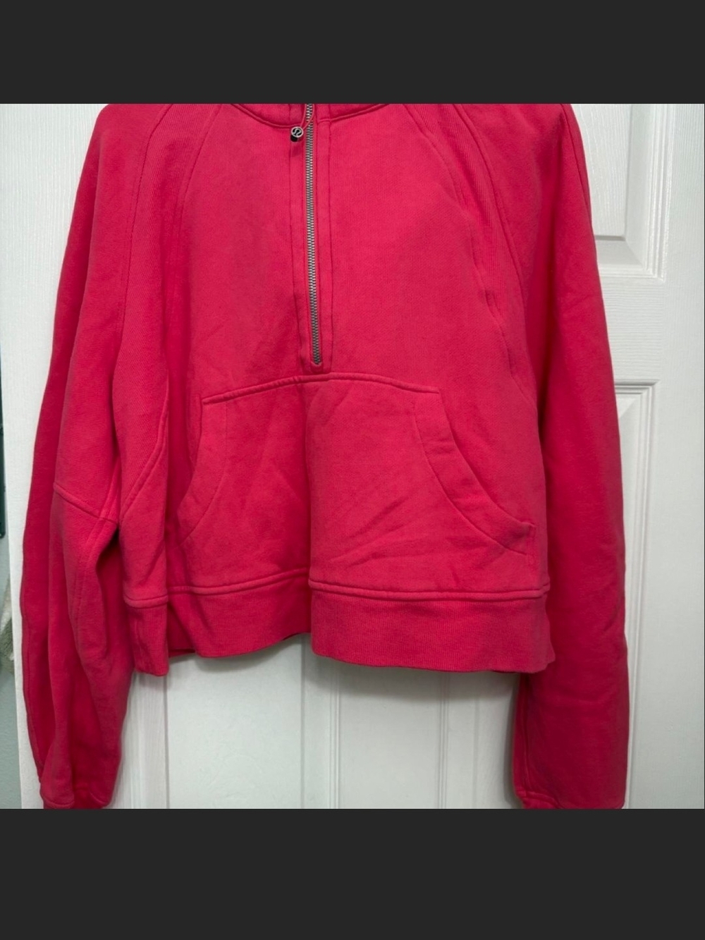 Lululemon Lipgloss Pink Half-Zip Oversized Sweatshirt M/l